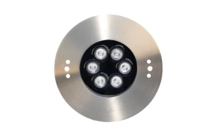 چراغ توکار استخری استیل 12وات تک رنگ برند  LEDMAN