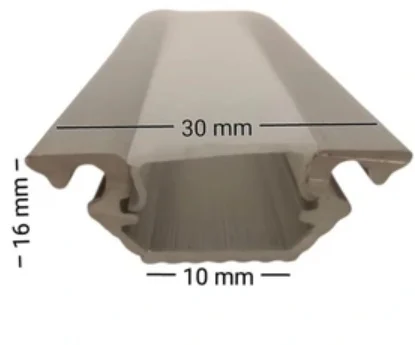 پروفیل نورخطی تک ردیف کنجی 30 میلیمتر کد 1204