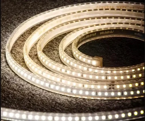 ریسه شلنگی 2835 وایرلس شیله تراکم 120 لامپ سری طلایی