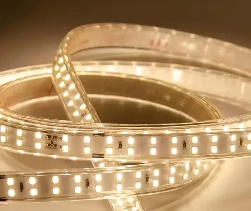 ریسه شلنگی 2835 وایرلس شیله تراکم 180 لامپ سری طلایی