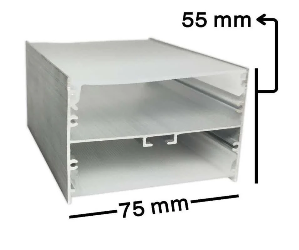 لاینر آویز توکار دو طرف نور (چهار لاین)  ( برحسب متر )