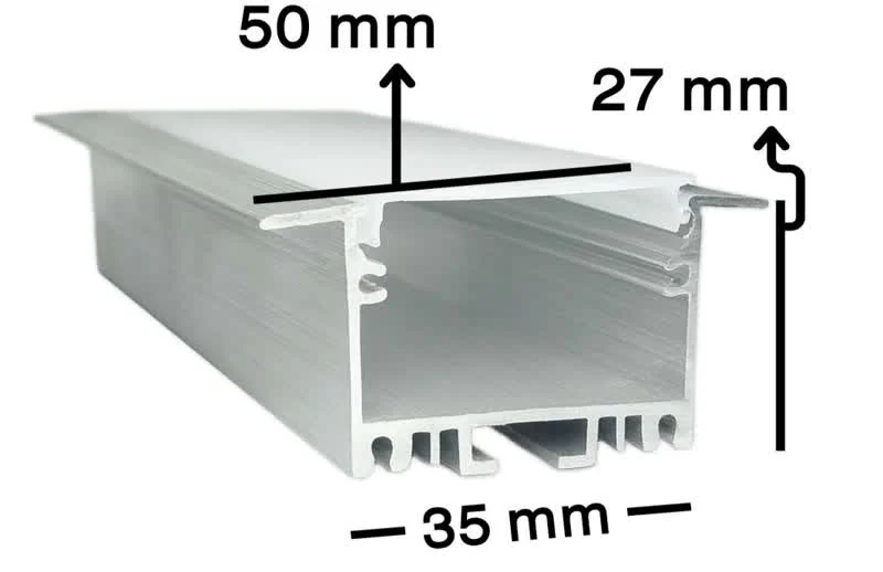 لاینر توکار فنرخور (دولاین) ( برحسب متر )