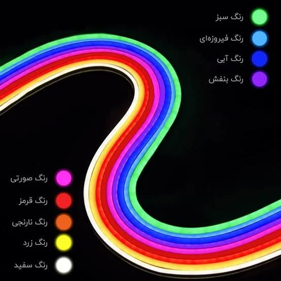 نئون فلکسی 12×6 با طراحی جذاب و نورپردازی شیک