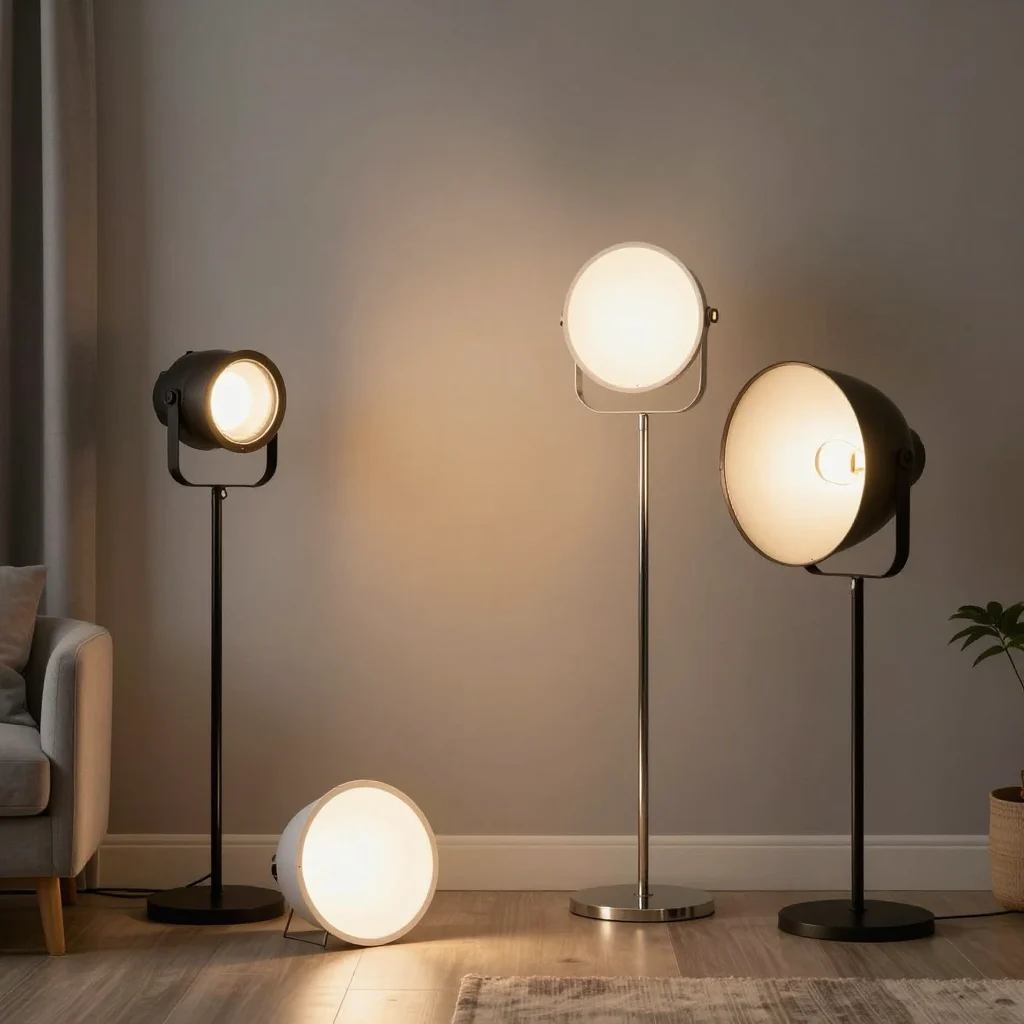 Modern lighting equipment in a stylish interior.